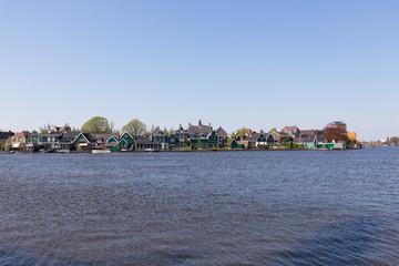 Fototapeta na wymiar Panorama von Zaanse Schans, Niederlanden