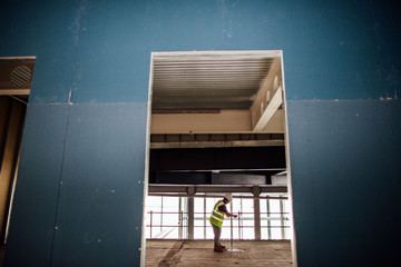 Construction Worker in building site