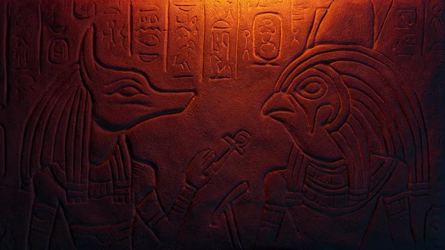 Egyptian Gods Wall Carving Revealed
