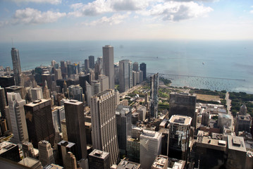 Vista aérea de la ciudad de Chicago, Estado Unidos