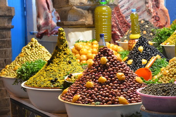 The olive options in Morocco are endless. They range from spicy to sour. Never eaten plain, they...