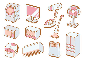 家電のイラスト集 © ヨーグル