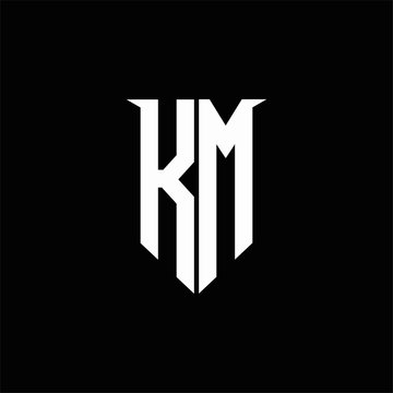 3 586 Best Km Monogram Images Stock Photos Vectors Adobe Stock