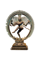 Nataraja is a depiction of the Hindu god Shiva as the divine dancer. His dance is called Tandavam or Nadanta, depending on the context of the dance.