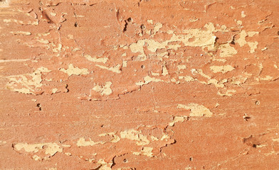 Orange old board texture and background. Abstract material brown background.