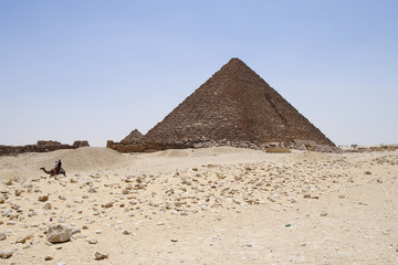 Fototapeta na wymiar Pyramids of Giza in Egypt
