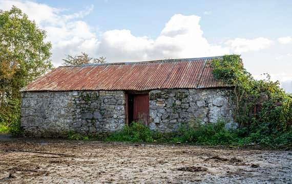 Abanded Farm Building in Rahan, Co. Offaly, Ireland.