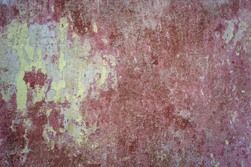 texture of an old, concrete, plastered rusty wall