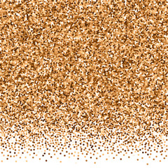 Red round gold glitter luxury sparkling confetti. 