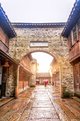 Naklejka premium wu zhen water town in china