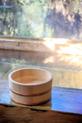 日本の温泉　和風イメージ