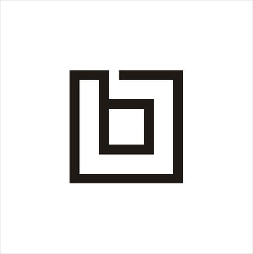 logo letter b , logo letter b box , logo line letter b 