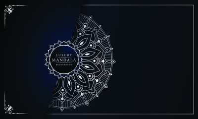 Luxury Mandala Islamic Background with
Arabesque Pattern, Ornamental Background . Wedding card, Cover. 
