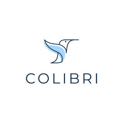 Hummingbird logo looks modern, clean, simple and sophisticated