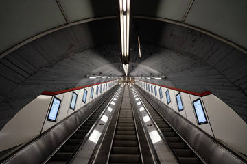 Metro station in Vienna - Powered by Adobe