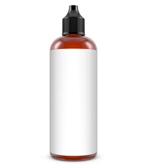 
Realistic 3D Glass Bottle Mock Up Template on White Background.3D Rendering,3D Illustration.Copy Space