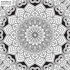 Mandala Coloring Illustration