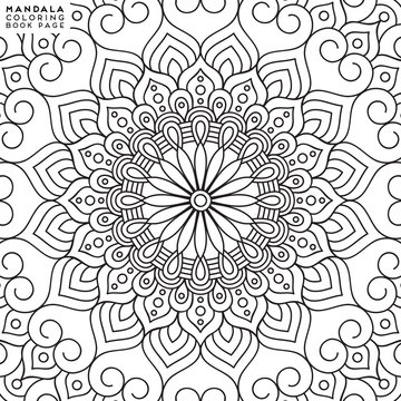Mandala Coloring Illustration