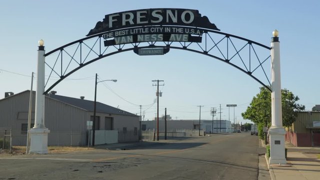 Fresno, California, City Sign, Van Ness Ave