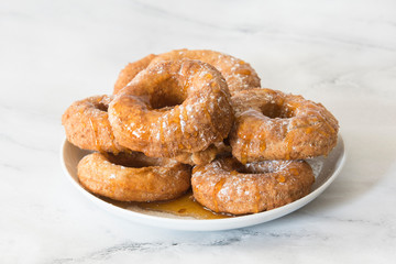 donuts and honey hand made