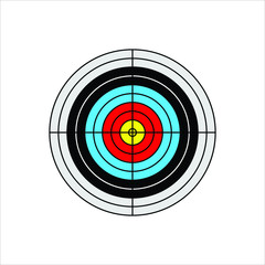 Target icon in a trendy flat style. Destination symbol for your website design, logo, application. Vector illustration, EPS 10.