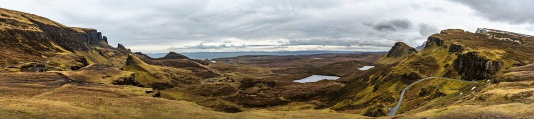 Fototapeta premium On the top of the hills of Scotland