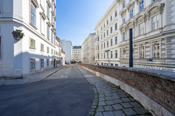 Empty streets of Vienna city center © olexmelnyk