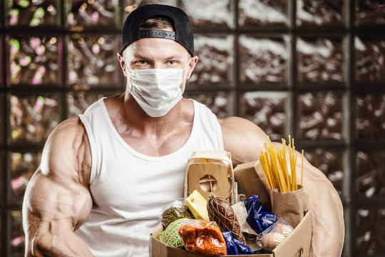 pandemic chaos mask post-apocalypse bodybuilding