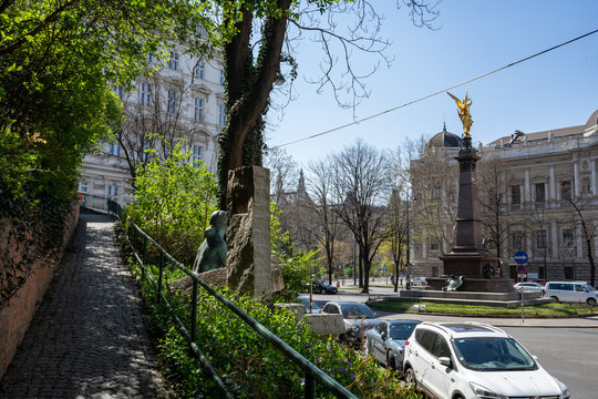 Empty streets of Vienna city center