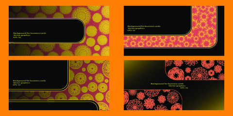 Abstract template for flyer or business card.