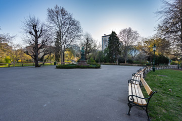 Empty streets of Vienna city center