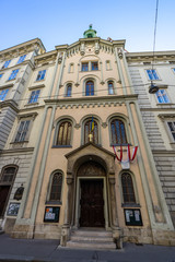 Fototapeta premium Puste ulice centrum Wiednia