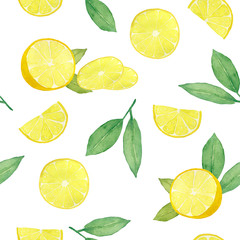 Lemony seamless pattern