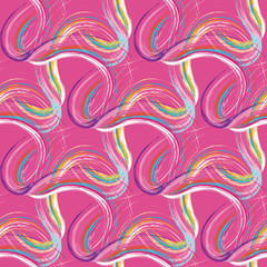 Obraz premium colorabstract ethnic seamless pattern in graffiti style with elements of urban modern style bright quality illustration for your design