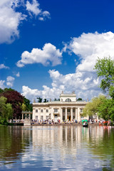 Polish palace Lazienki in Warsaw.