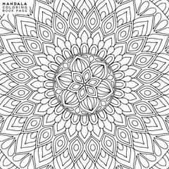 Mandala Coloring Illustration