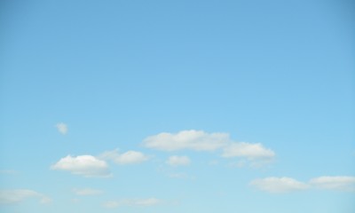 Fototapeta na wymiar Spring blue sky with clouds. Cloudscape