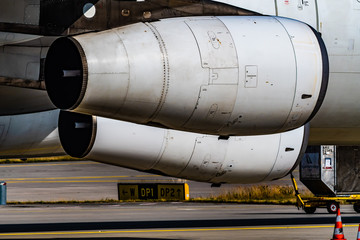 South African Airways Airbus A340-300 ZS-SXB resting at Frankfurt Airport