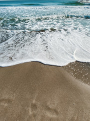 sea ​​waves and sea foam