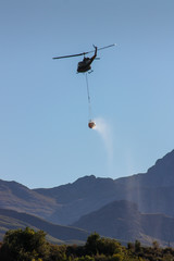 Fototapeta na wymiar Fire fighter helicopter