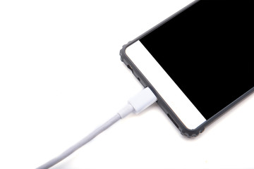 Mobile is charging battery.