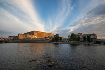 Obraz premium Blue sky over Stockholm
