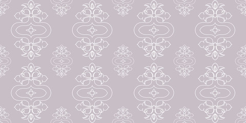 Seamless damask pattern wallpaper. Vintage decor in Victorian surface style