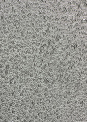 Liquid texture of water droplets on a gray background