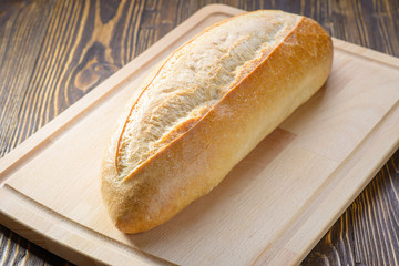 Bread on a cutting board