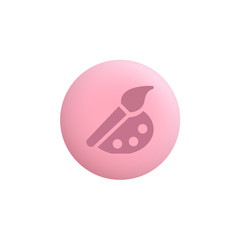 Fototapeta premium Painting - Modern App Button