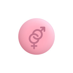 Female - Male -  Modern App Button