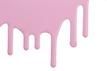 Pink dripping paint