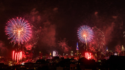 Forth of July Fireworks in New York 