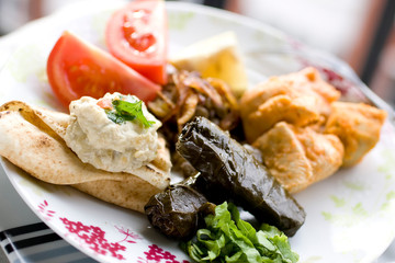  Plat de spécialités de la cuisine libanaise